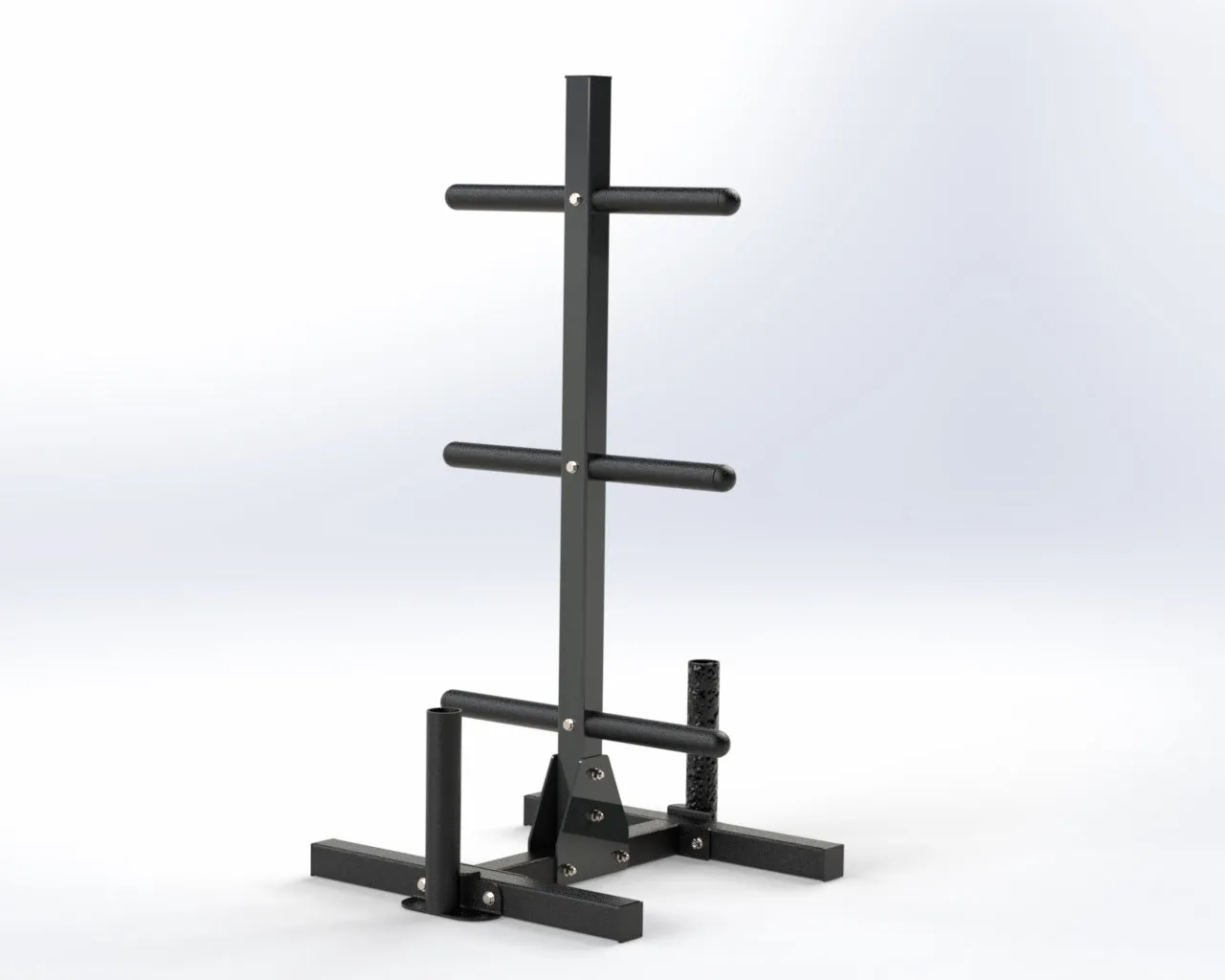 Trigon Weights Tree with Bar Holders, Weightlifting chalk, Air bike exercise