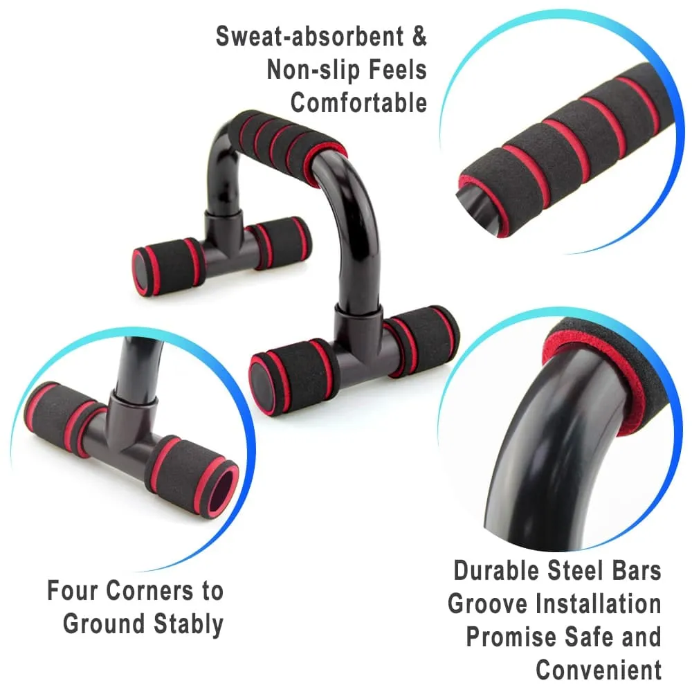 Fitness Training Push-Up Bars, Battle Ropes