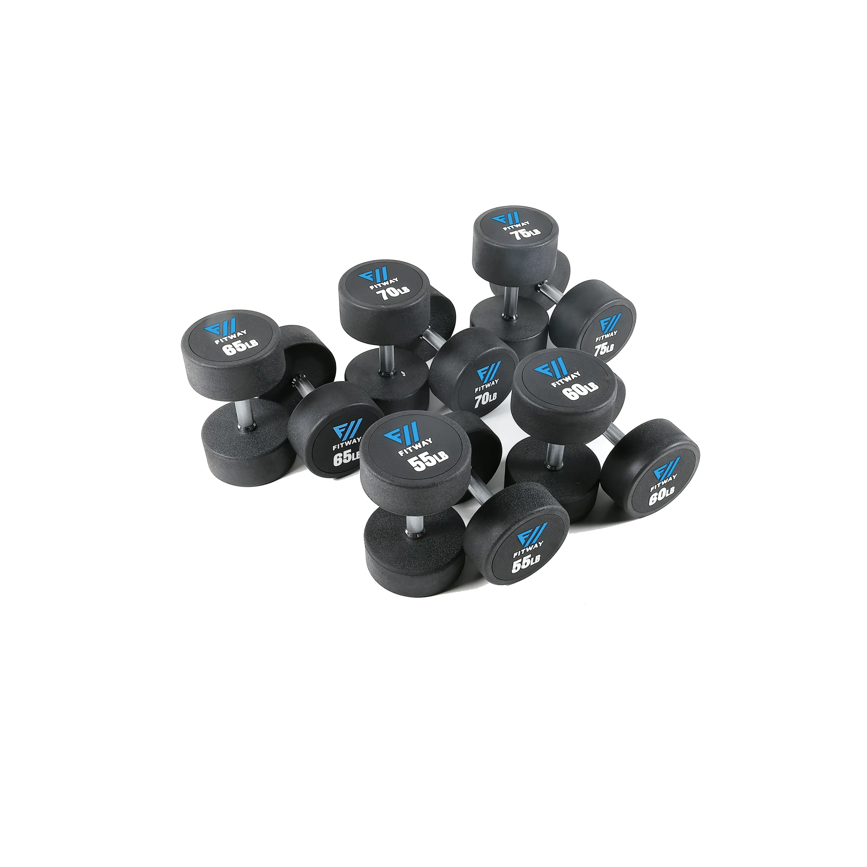 Instant Favorite Fitway Pro Commercial Dumbbells 55-75LB Set Best-Selling, Non Folding Treadmills, Water Rowers, Mobility