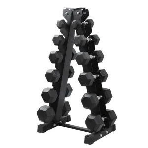 Instant Favorite Hit Fitness Hex Dumbbells Vertical Rack | 6 Pairs (105kg) Everyday Essential, Kettlebell set, Resistance band repair clips, Mini trampoline rebounder