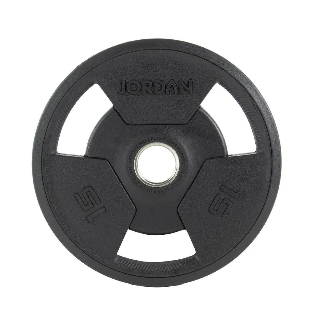Jordan Rubber Tri-Grip Olympic Plates (Individual), Weight plate storage pegs, Slant board for calves, Plate Loaded Equipment