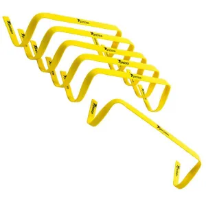 Instant Favorite Precision 6" High Flat Hurdles Set - Yellow | 6 Pack Editors Choice, Water Rowers, Olympic Frisbee Set (With Stand), Plyo Boxes