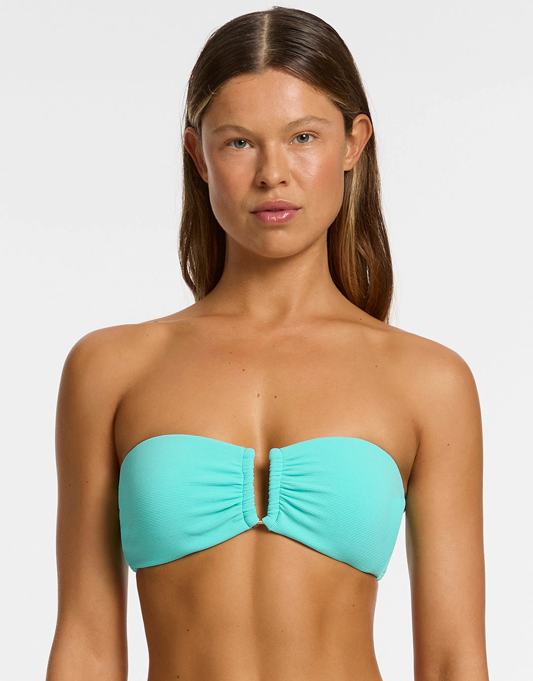 Isla Rib U Trim Bandeau Bikini Top - Dolce