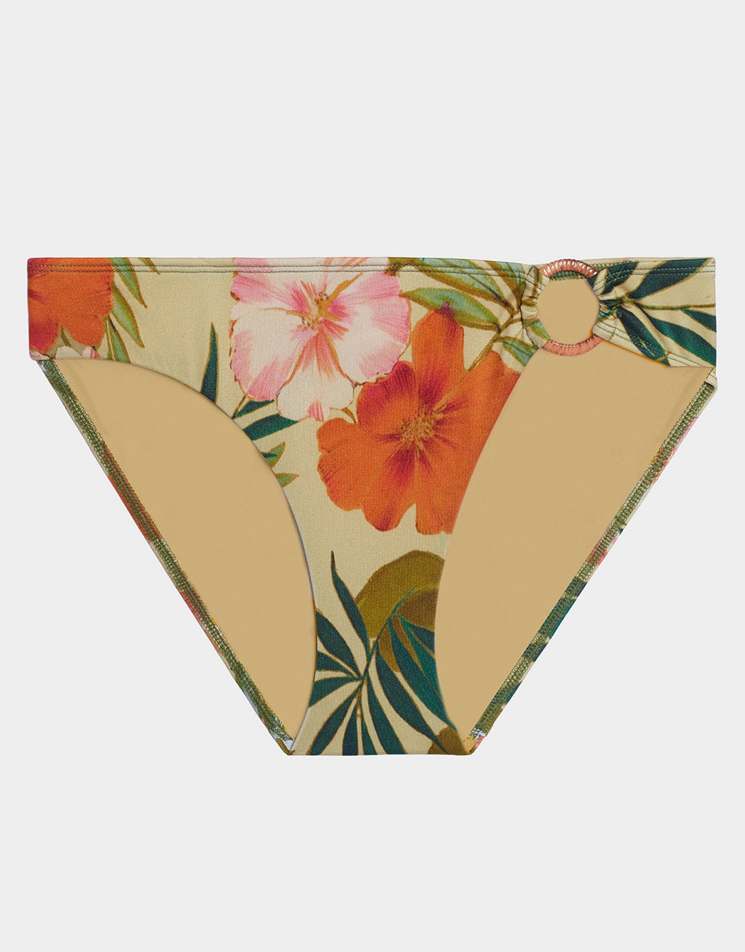 Island Tropical Rattan Ring Bikini Pant - Print