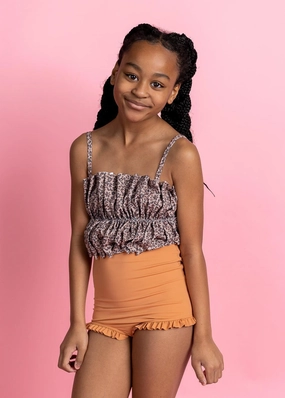 Jaguar | Youth Oversized Ruffle Top