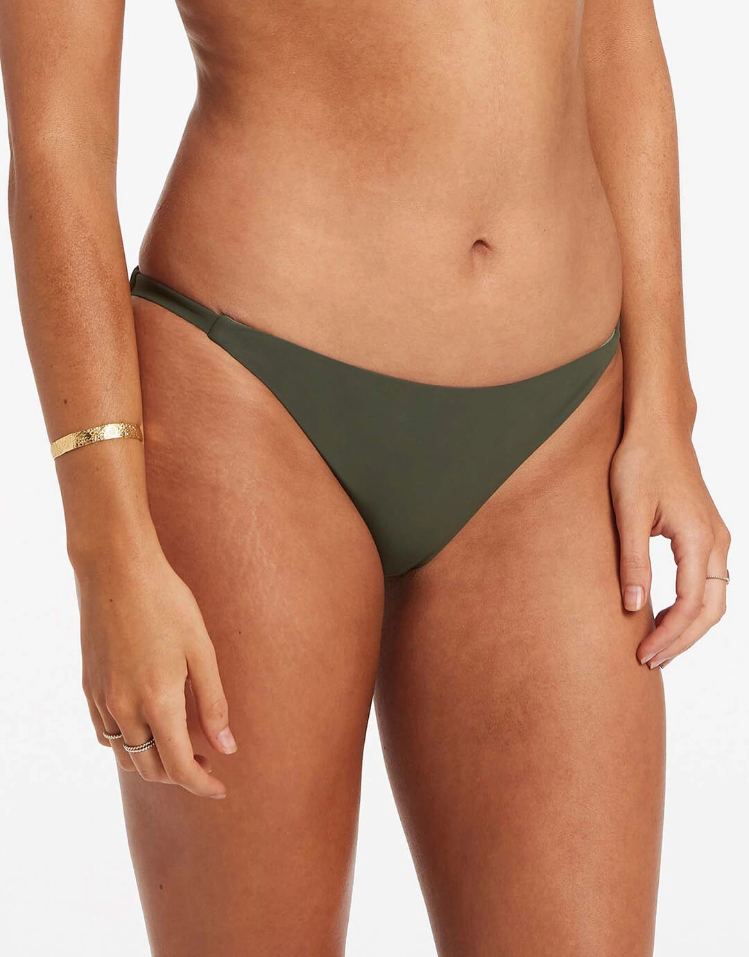 Jetset Skinny Side Hipster Bikini Pant - Olive