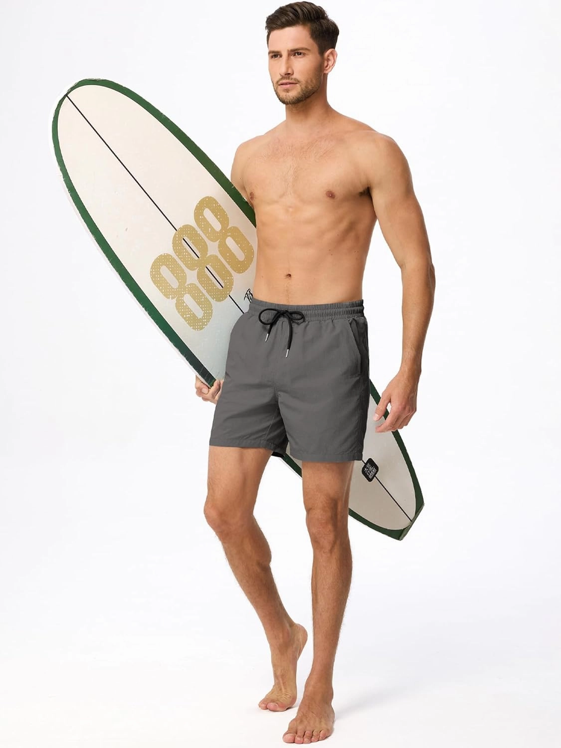 JMIERR Mens Swim Trunks with Mesh Lining Beach Swimming Shorts for Men Lightweight Swimwear Summer Sports Short