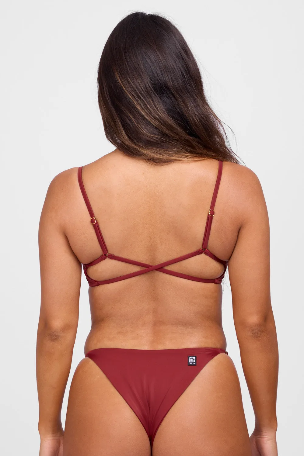 Julia Bikini Top - Garnet