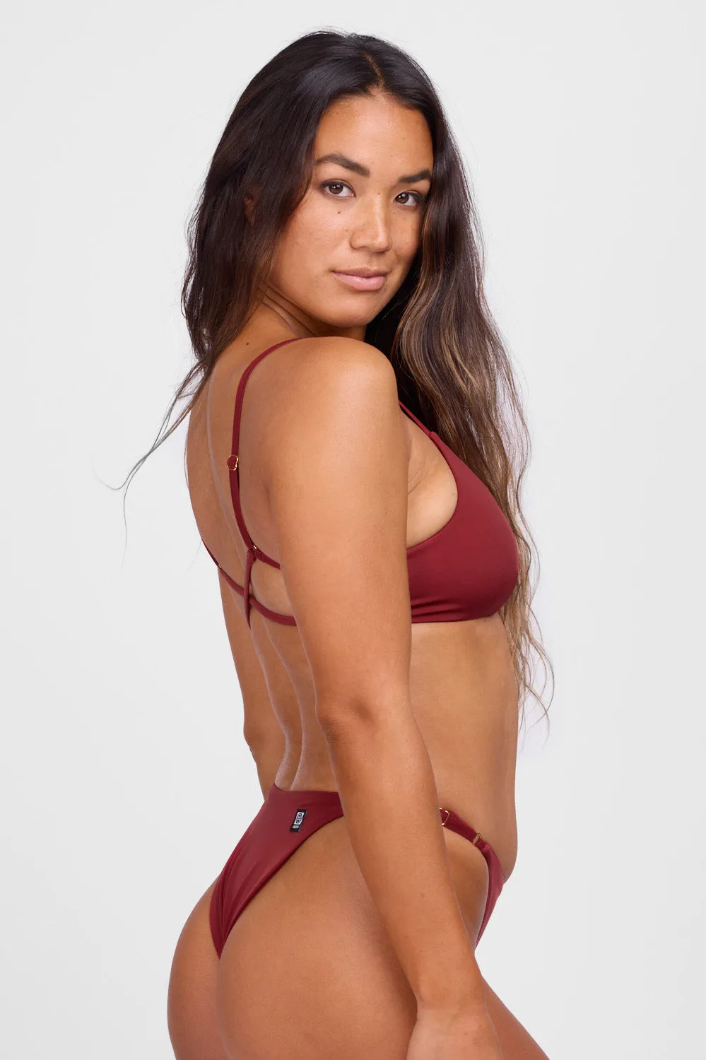 Julia Bikini Top - Garnet