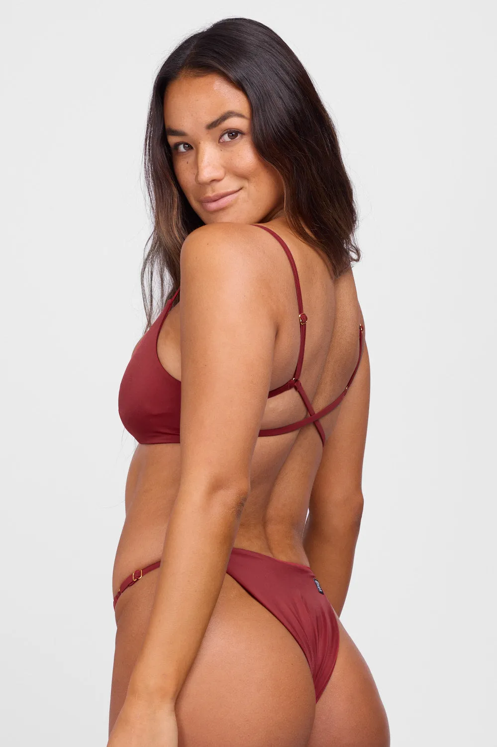 Julia Bikini Top - Garnet