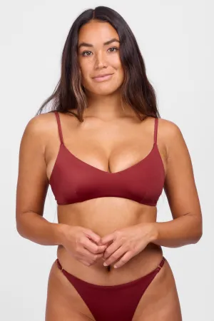 Julia Bikini Top - Garnet