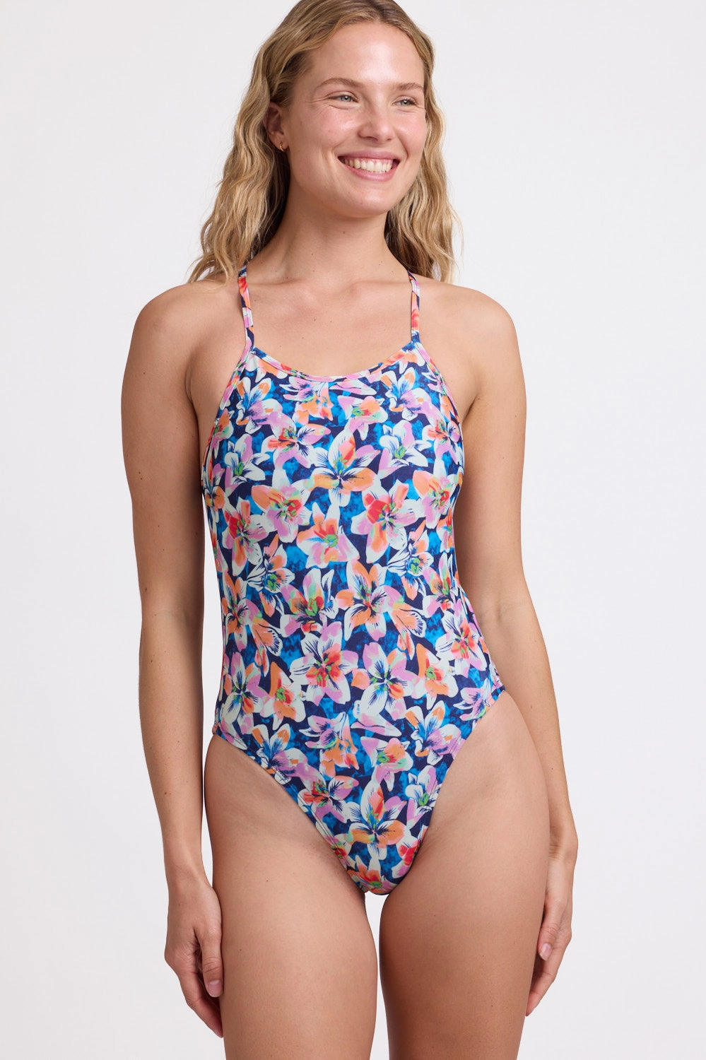 Julian Swim Onesie - Lilies