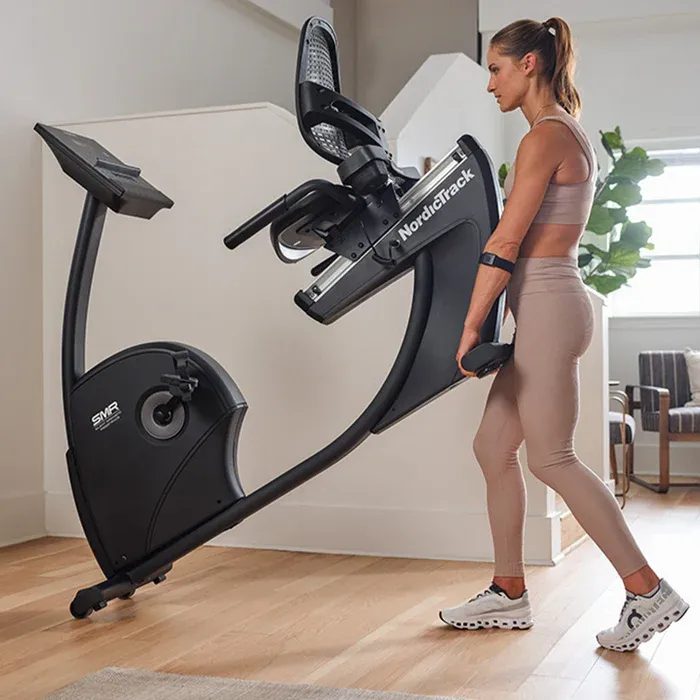 NordicTrack G LE Recumbent Bike, BCAA powder, New Year workout sale, Barbell weight set