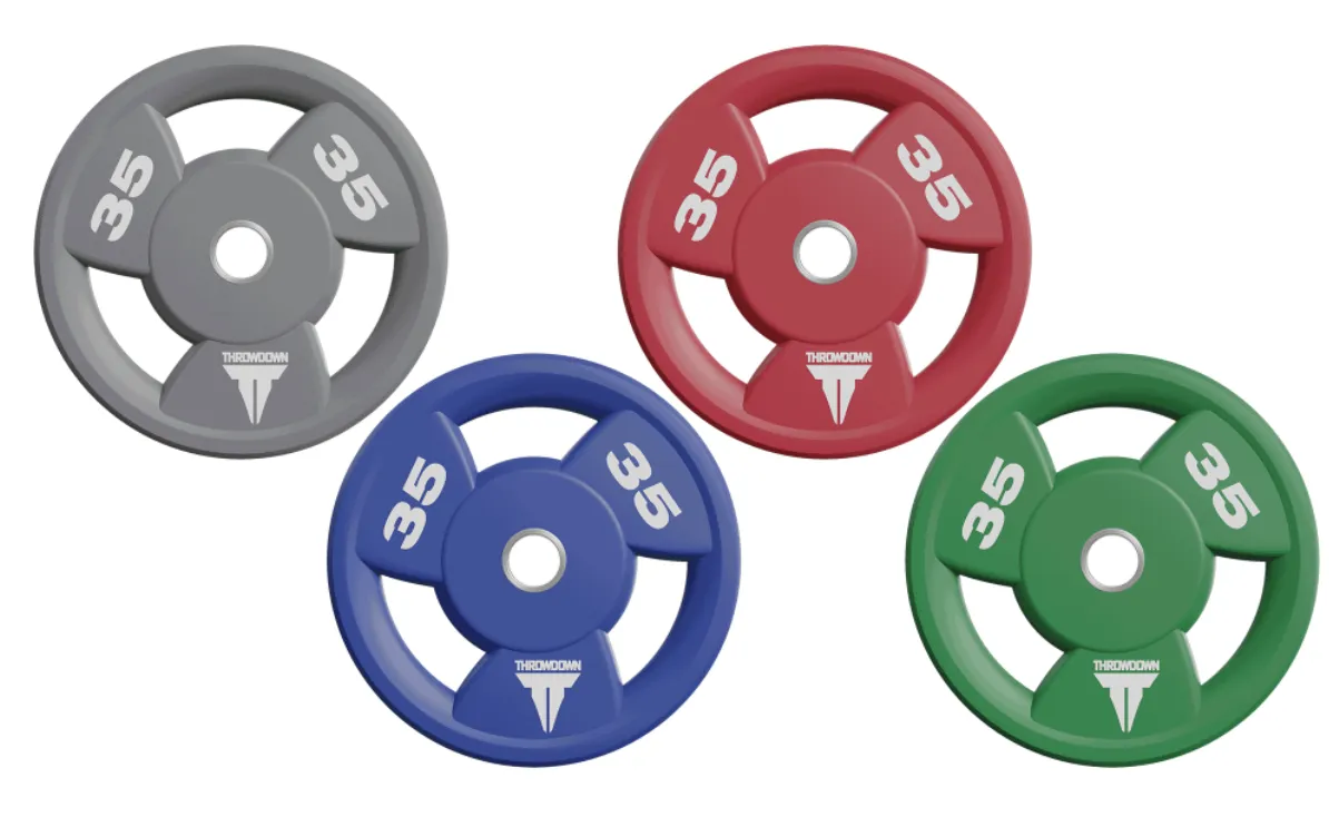 THROWDOWN Urethane Olympic Plate Sets, Collagen peptides, Water Rowers, Bikes