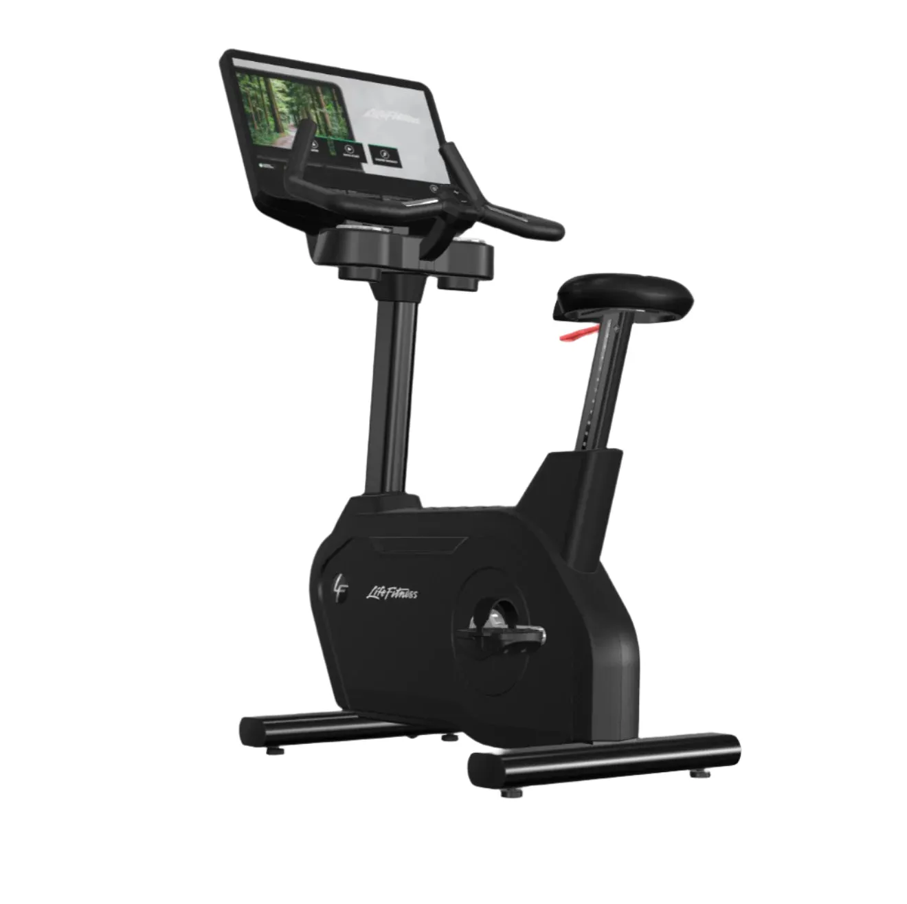 Life Fitness Integrity  Lifecycle Upright Bike (24inch SE4 Console), Functions, Rowing Machines, Rubber Hex Dumbbells
