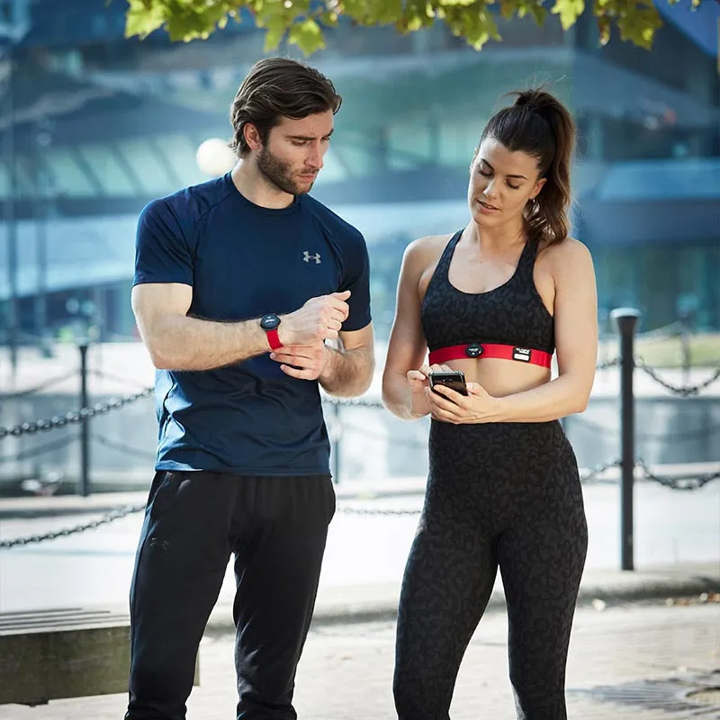Myzone Switch Heart Rate Monitor, Calorie burn tracker, Sweatproof headband, Neoprene Dumbbells