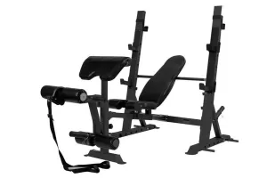 Just Dropped Warrior OBP-100 Heavy-Duty Multi-Function Olympic Weight Bench (SUMMER SALE - Extra 10%) Only Today, Steppers,ClimbMills, Non-slip yoga mat