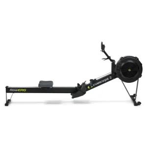 Just for You Concept2 Model D Rower with PM5 Monitor (RowErg) Must-Have, Bowflex SelectTech dumbbells, Weight plate storage pegs, Gym equipment mat flooring
