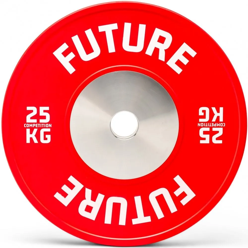 Future Competition Colour Coded Olympic Bumper Plate Set 150kg, Ergometers