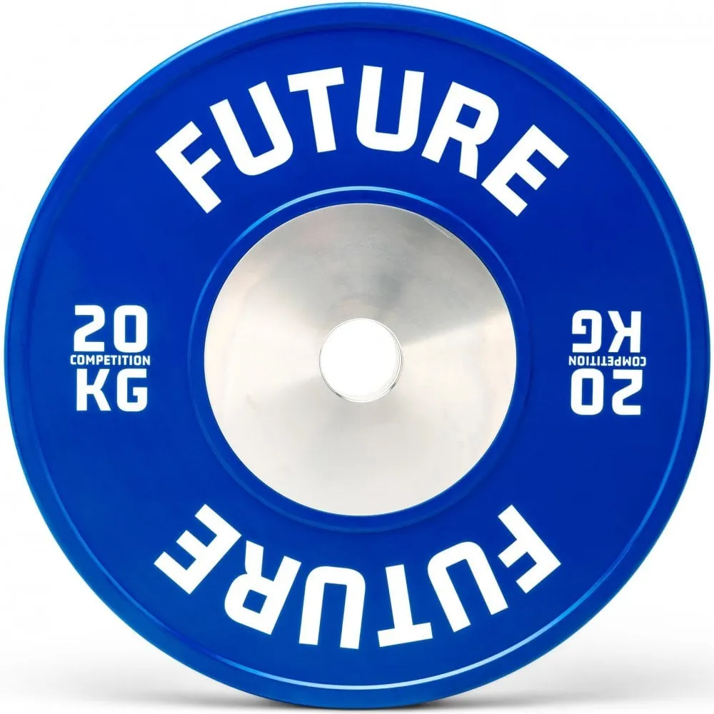 Future Competition Colour Coded Olympic Bumper Plate Set 150kg, Resistance bands set