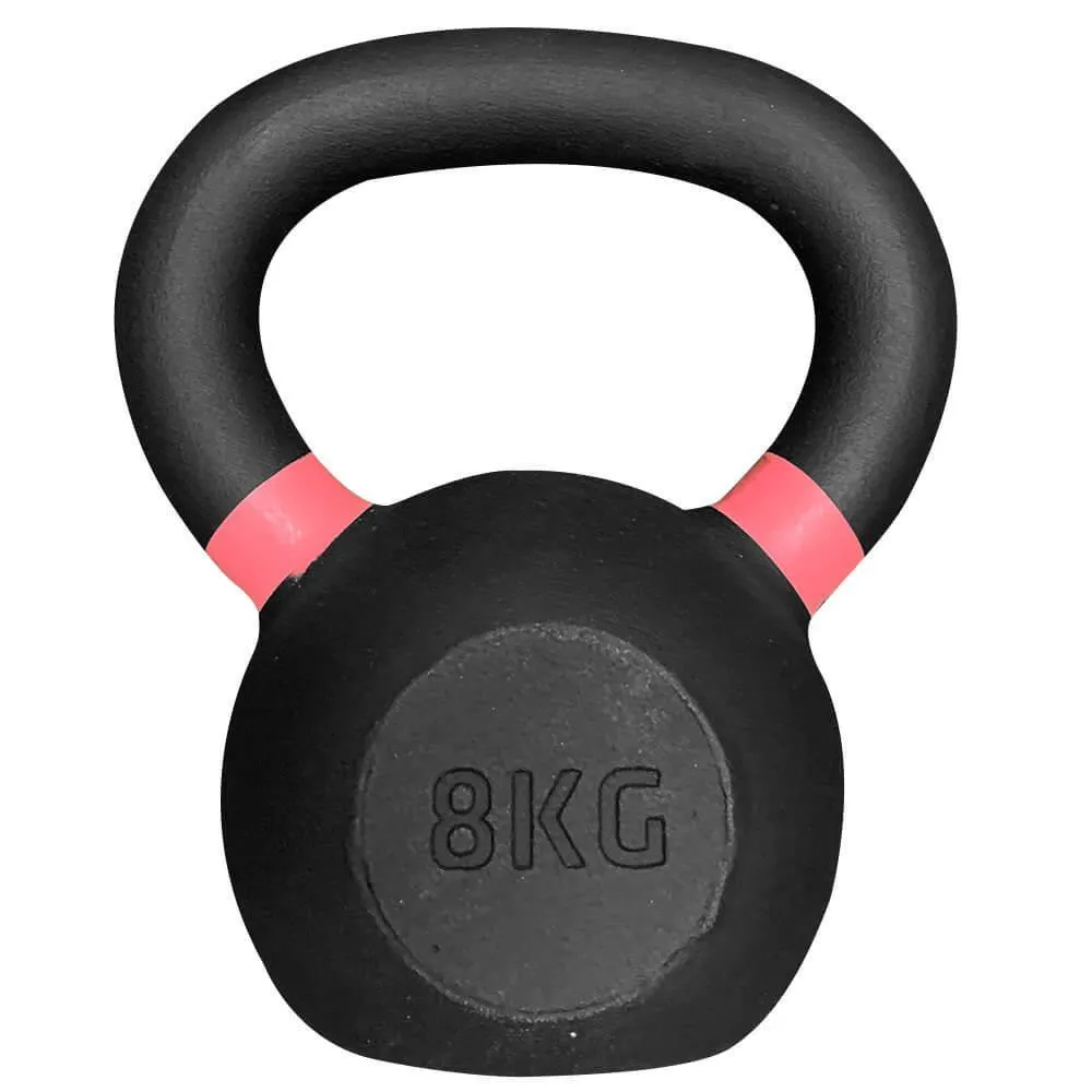 Hit Fitness Intermediate Cast Iron Kettlebell Set | 8kg, 10kg and 12kg, Running socks padded, Chin Up,Pull Up Bars