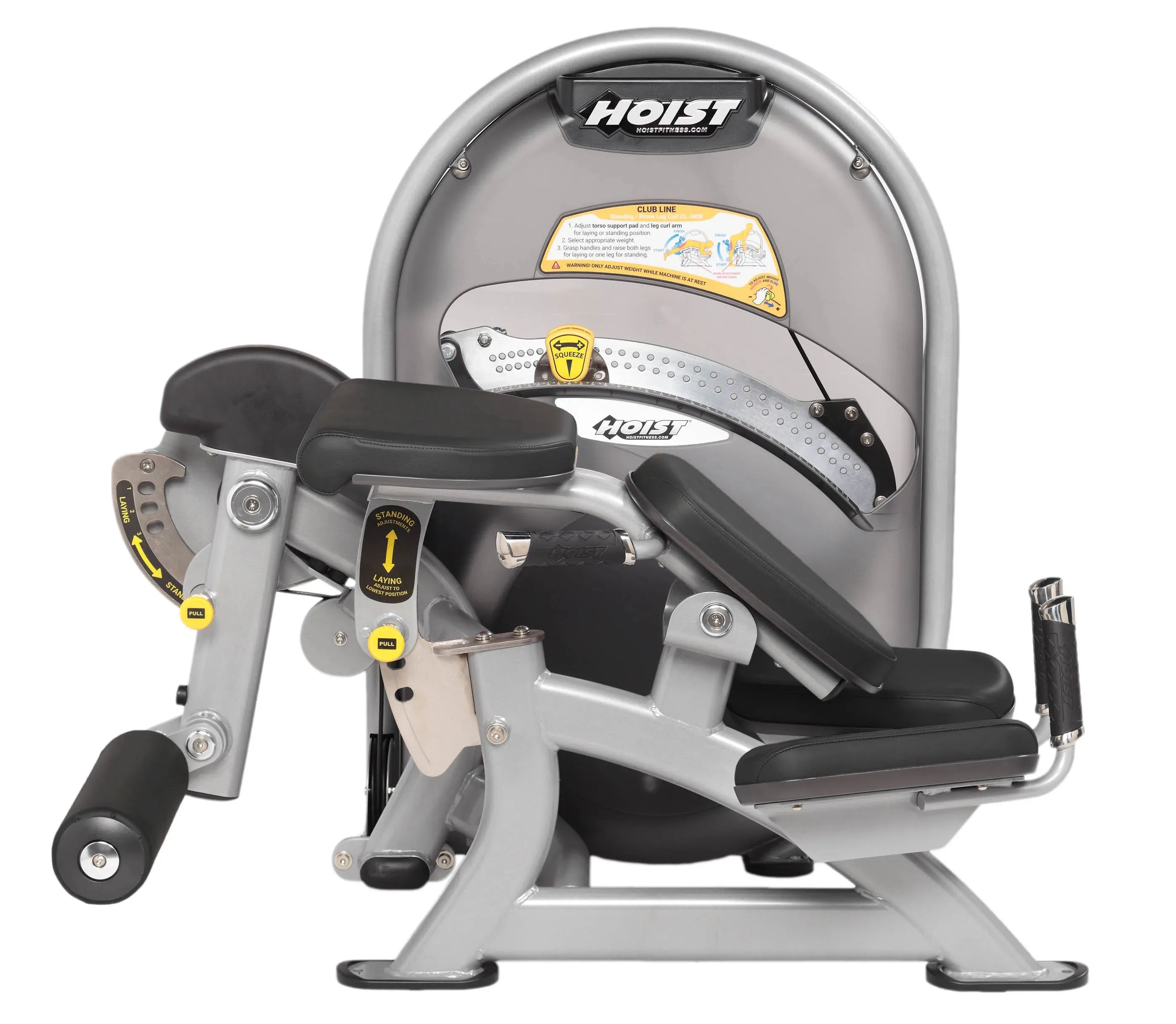 Just for You Hoist Clubline Standing/Prone Leg Curl Great Value, Ab roller wheel, Wrist weights