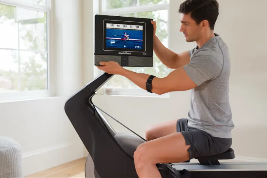 NordicTrack RW700 Rowing Machine (IN-STORE SPECIAL), Recovery,Stretching, Recycled rubber gym flooring