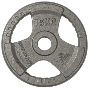 Just for You Olympic Cast Iron Tri-Grip Disc | 15kg Newly Launched, Non Electric Treadmill, Weightlifting shoes