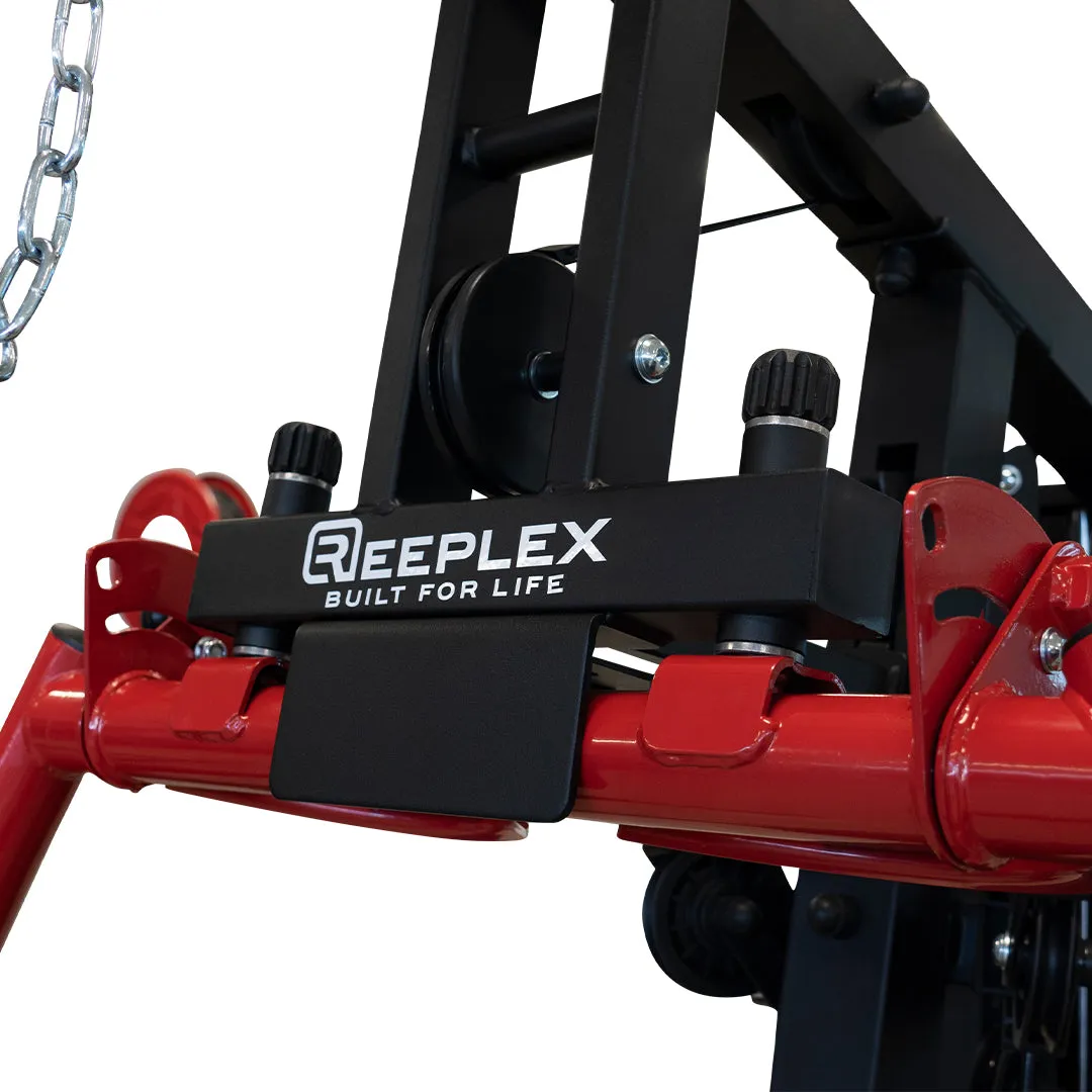 Reeplex HG2100xp Heavy Duty Home Gym with 100kg Weight Stack, Pull up Bars