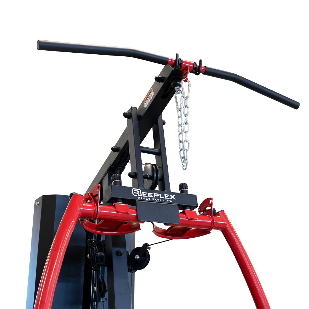 Reeplex HG2100xp Heavy Duty Home Gym with 100kg Weight Stack, Rear Drive, Olympic Frisbee Set
