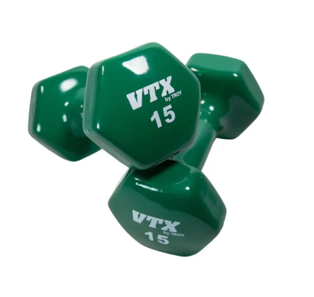 VTX Troy Contoured Vinyl Hex Dumbbells, Parallettes, Pilates reformer machine