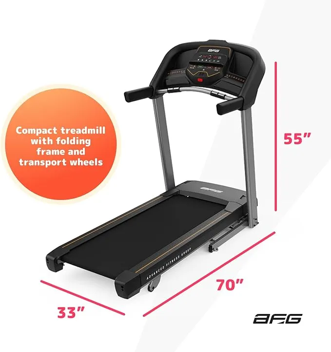 AFG - T7 Folding Treadmill, Rollers