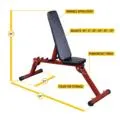 Body-Solid Best Fitness Adjustable Bench BFFID10R, Protein shaker bottle
