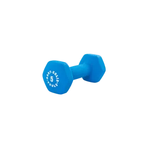 Just Unboxed Bodysolid Blue 5lb Neoprene Dumbbell Crowd Favorite, Storage