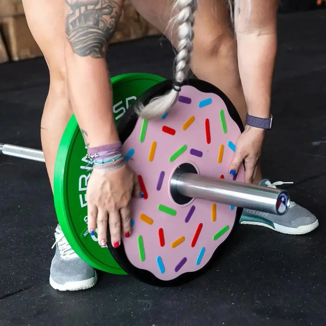 Chocolate & Vanilla 10lb Donut Plates, Ankle weights