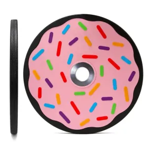 Just Unboxed Chocolate & Vanilla 10lb Donut Plates Quick Buy, Ankle weights, Elliptical Crosstrainers