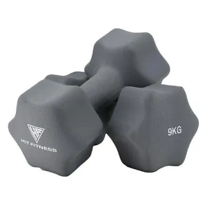 Just Unboxed Hit Fitness Neoprene Studio Dumbbells | 9kg Pair Hot Pick, Balance Boards,Disks