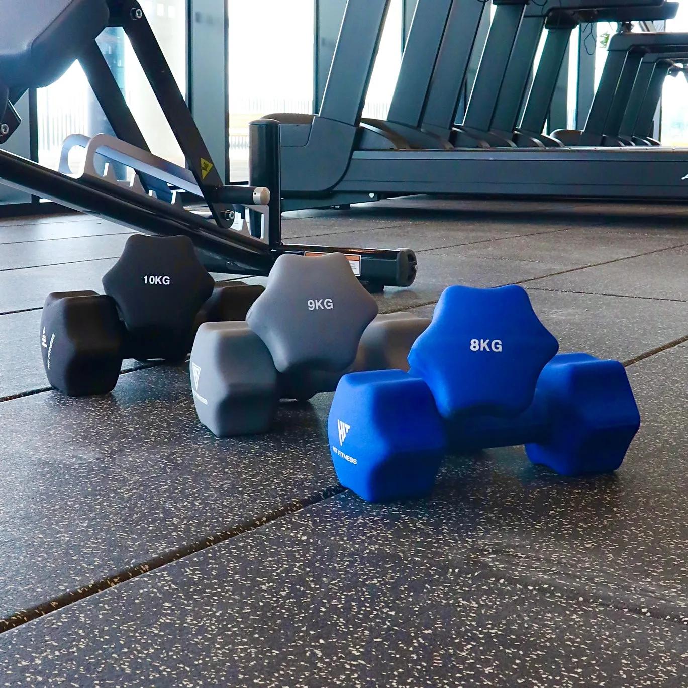 Hit Fitness Neoprene Studio Dumbbells | 9kg Pair, Multi Gyms