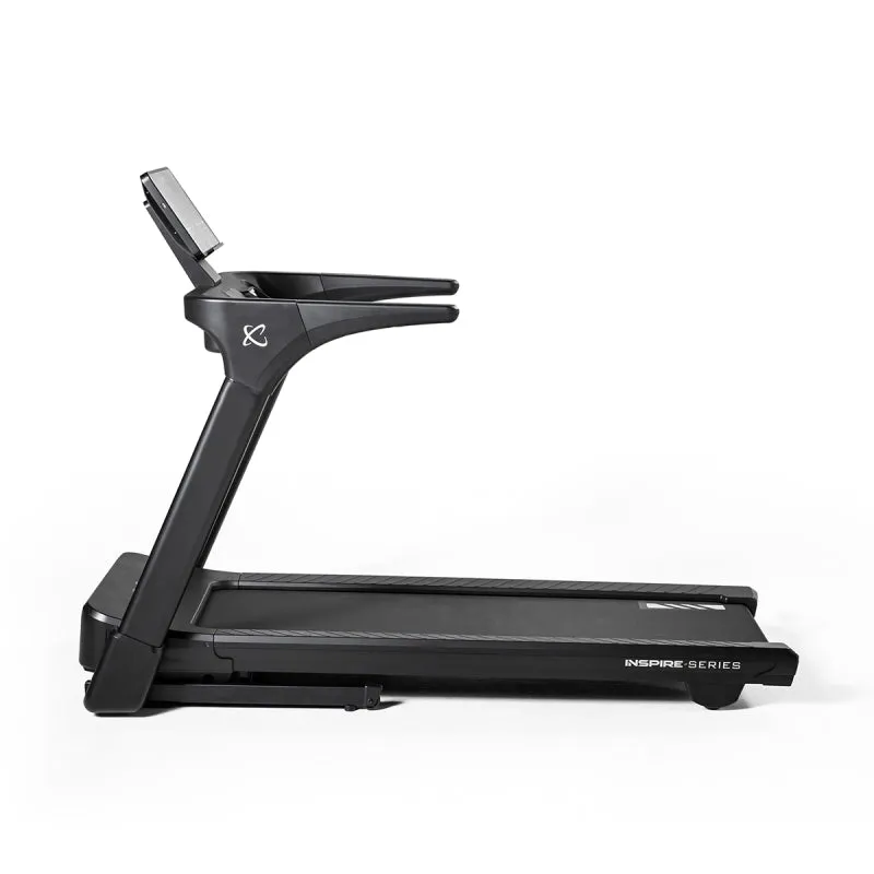 Inspire Fitness T5 Folding Treadmill, Yoga bolster pillow, Knee brace for running, Battle ropes
