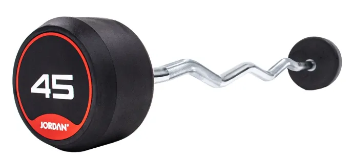Jordan Classic Rubber Barbells - Curl Bars, Air Bikes, Skipping Ropes