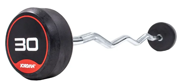 Jordan Classic Rubber Barbells - Curl Bars, Commercial Rowers
