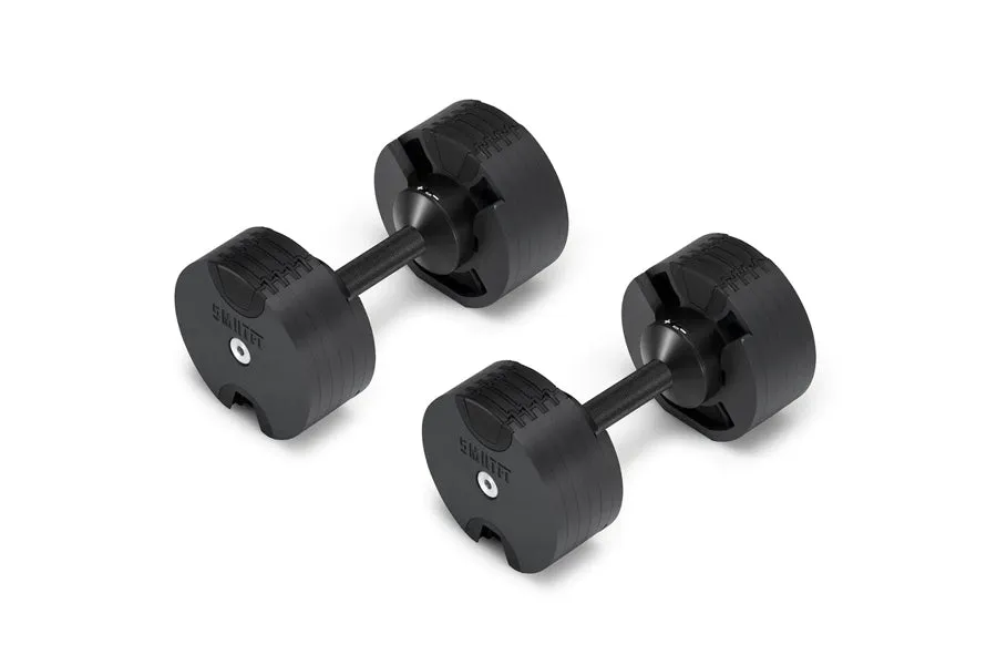 NOBELL 50lb Adjustable Dumbbells (Matte Black), Ellipticals, Strength Bands