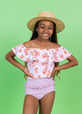 Just Lilac | Youth Mid-Ruffle Bottoms