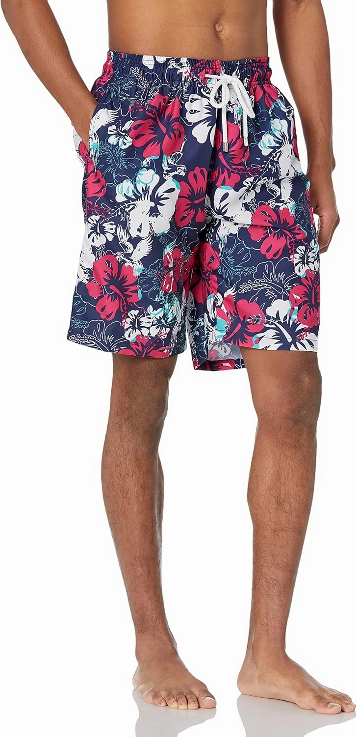 KAILUA SURF Big and Tall Mens Swim Trunks, 9" Mens Designer Bathing Suit Boardshorts