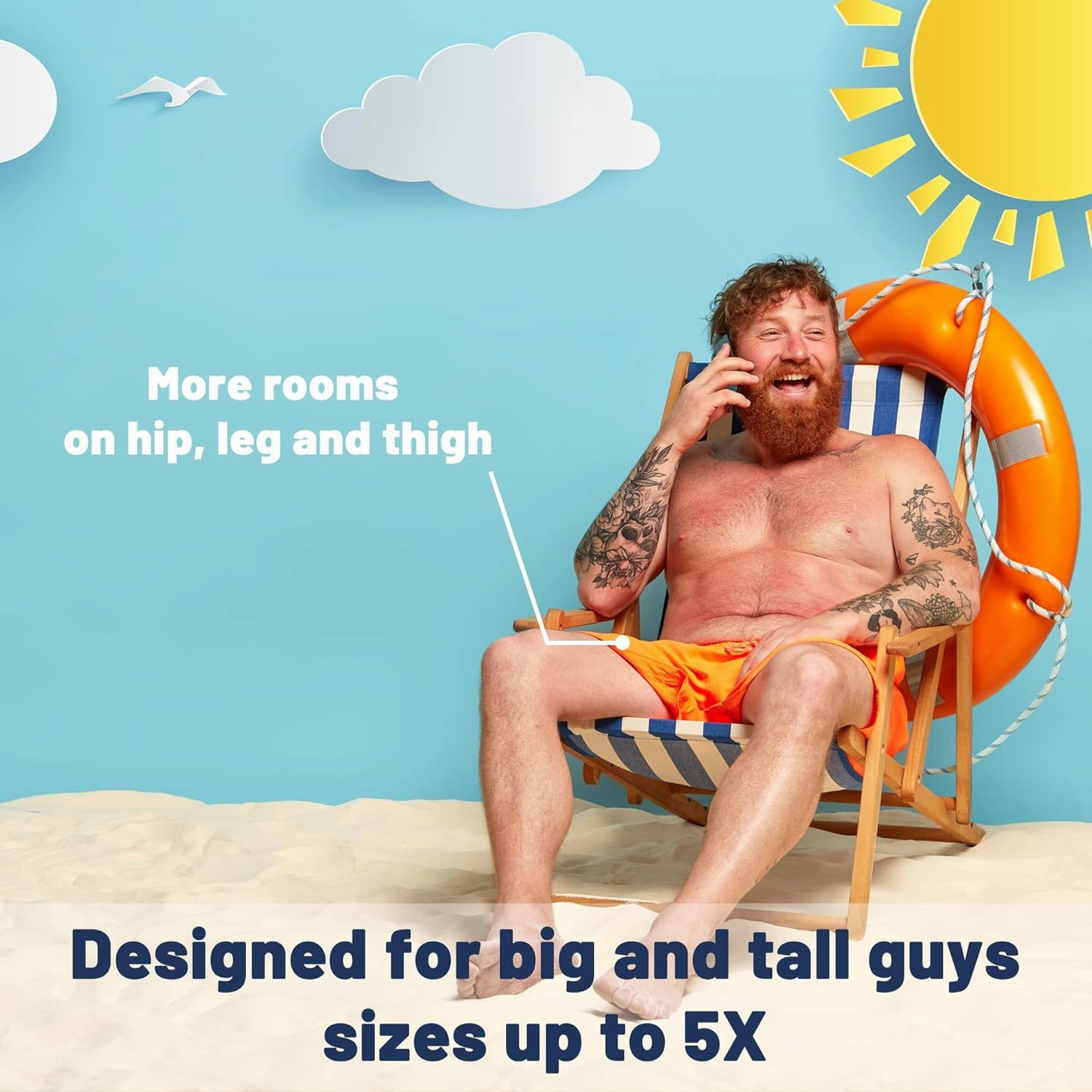 KAILUA SURF Mens Swim Trunks Long, Quick Dry Boardshorts, 9 Inches Inseam Bathing Suits with Mesh Lining