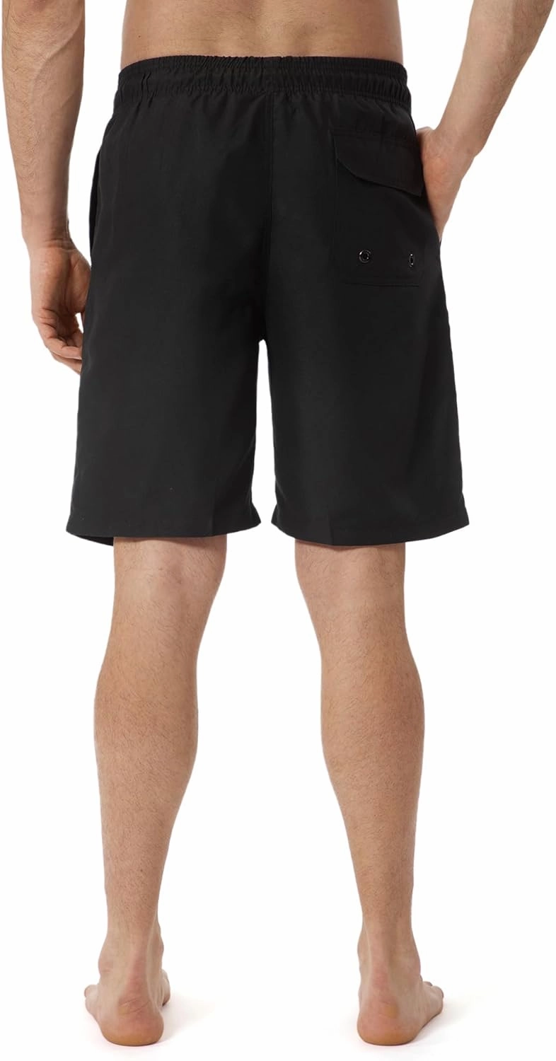 KAILUA SURF Mens Swim Trunks Long, Quick Dry Boardshorts, 9 Inches Inseam Bathing Suits with Mesh Lining