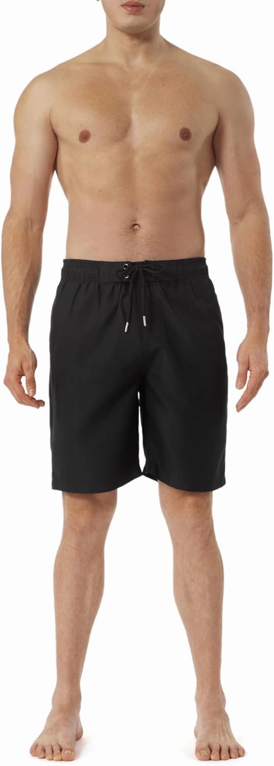 KAILUA SURF Mens Swim Trunks Long, Quick Dry Boardshorts, 9 Inches Inseam Bathing Suits with Mesh Lining