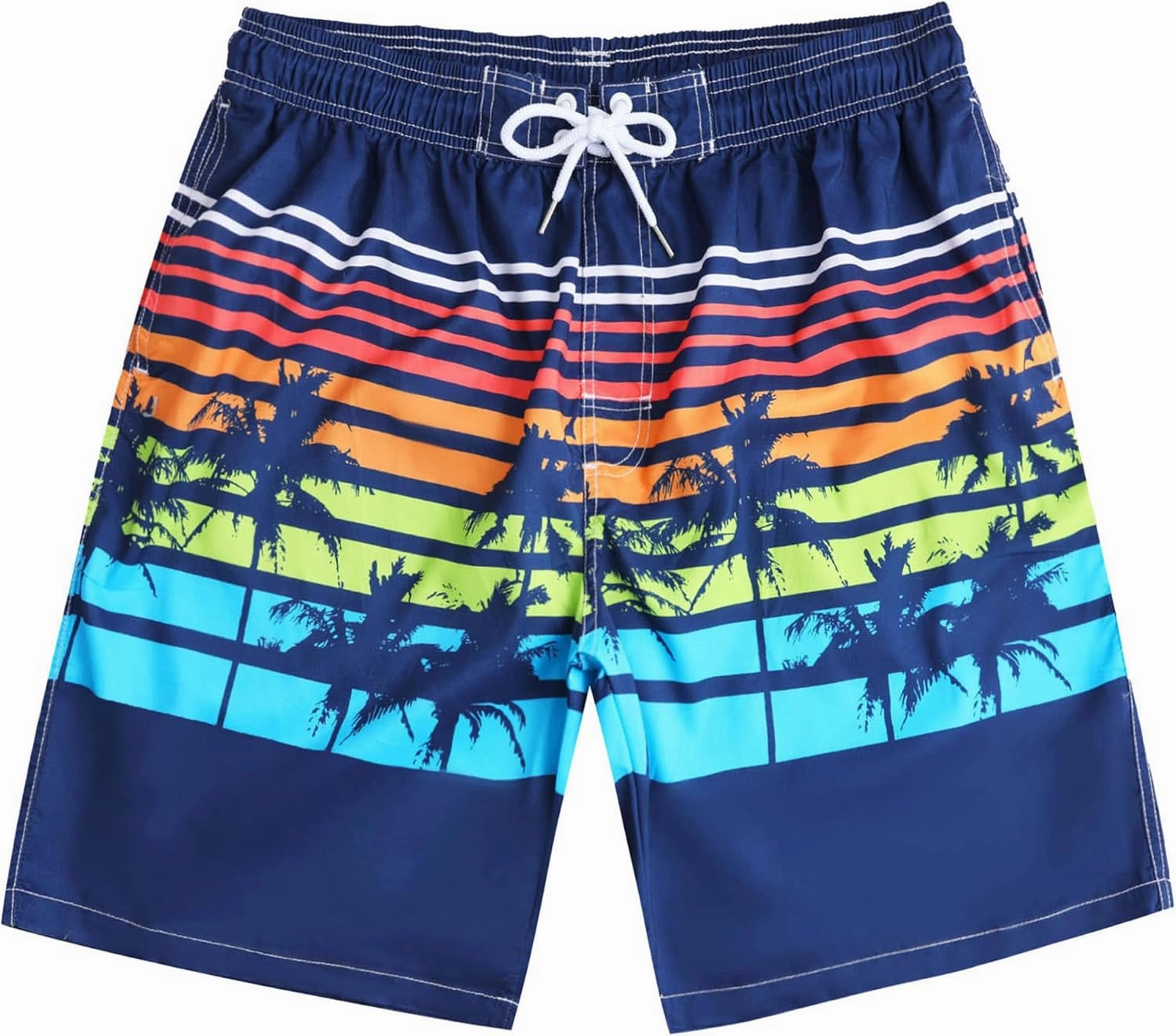 KAILUA SURF Mens Swim Trunks Long, Quick Dry Boardshorts, 9 Inches Inseam Bathing Suits with Mesh Lining