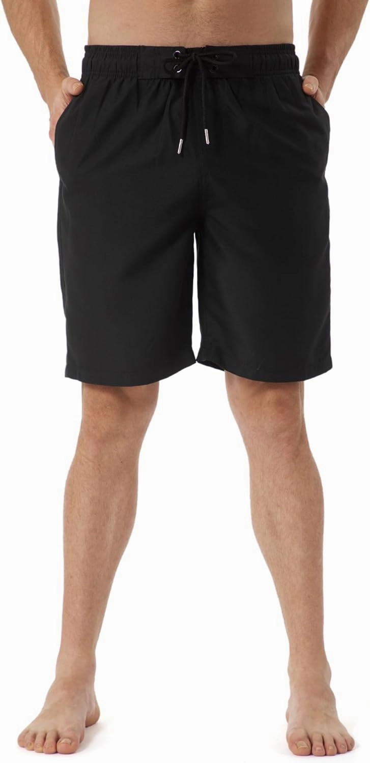 KAILUA SURF Mens Swim Trunks Long, Quick Dry Boardshorts, 9 Inches Inseam Bathing Suits with Mesh Lining