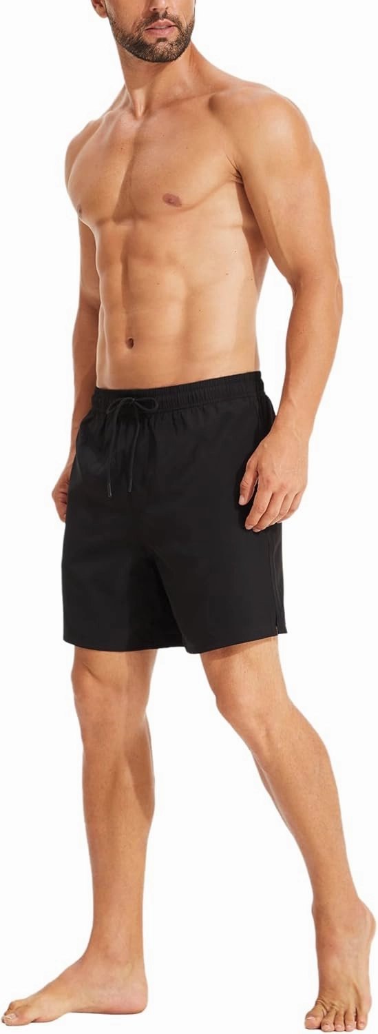 KAIUA SURF Mens Swim Trunks with Compression Liner 7 Inch Inseam Quick Dry Mens Swimming Shorts Bathing Suit